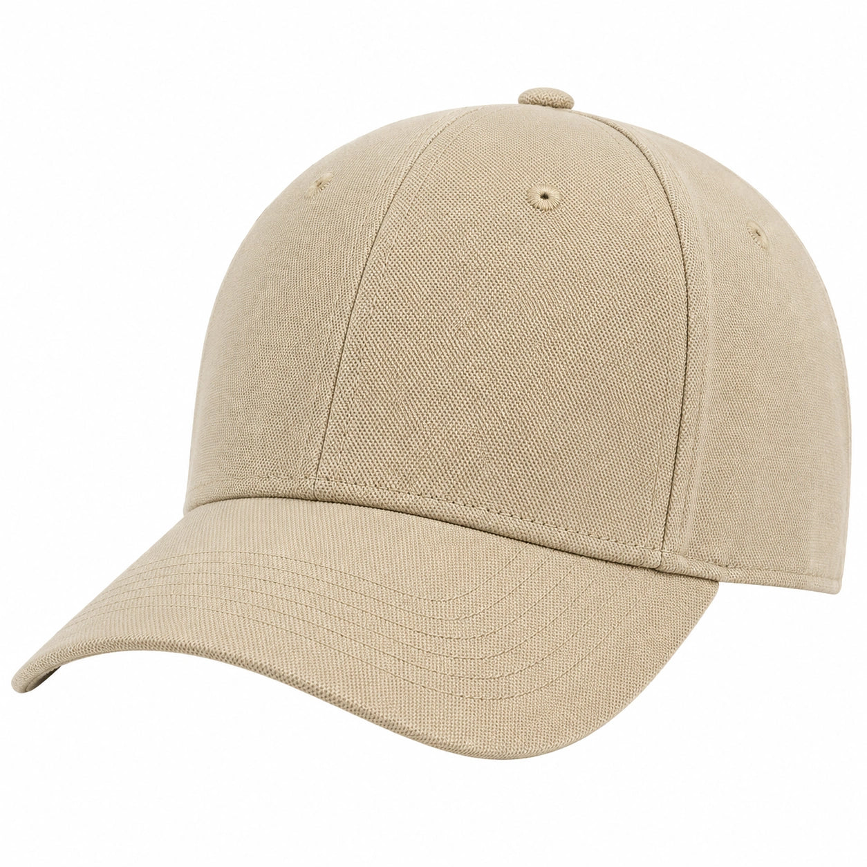 Casquette de baseball unisexe beige ajustable
