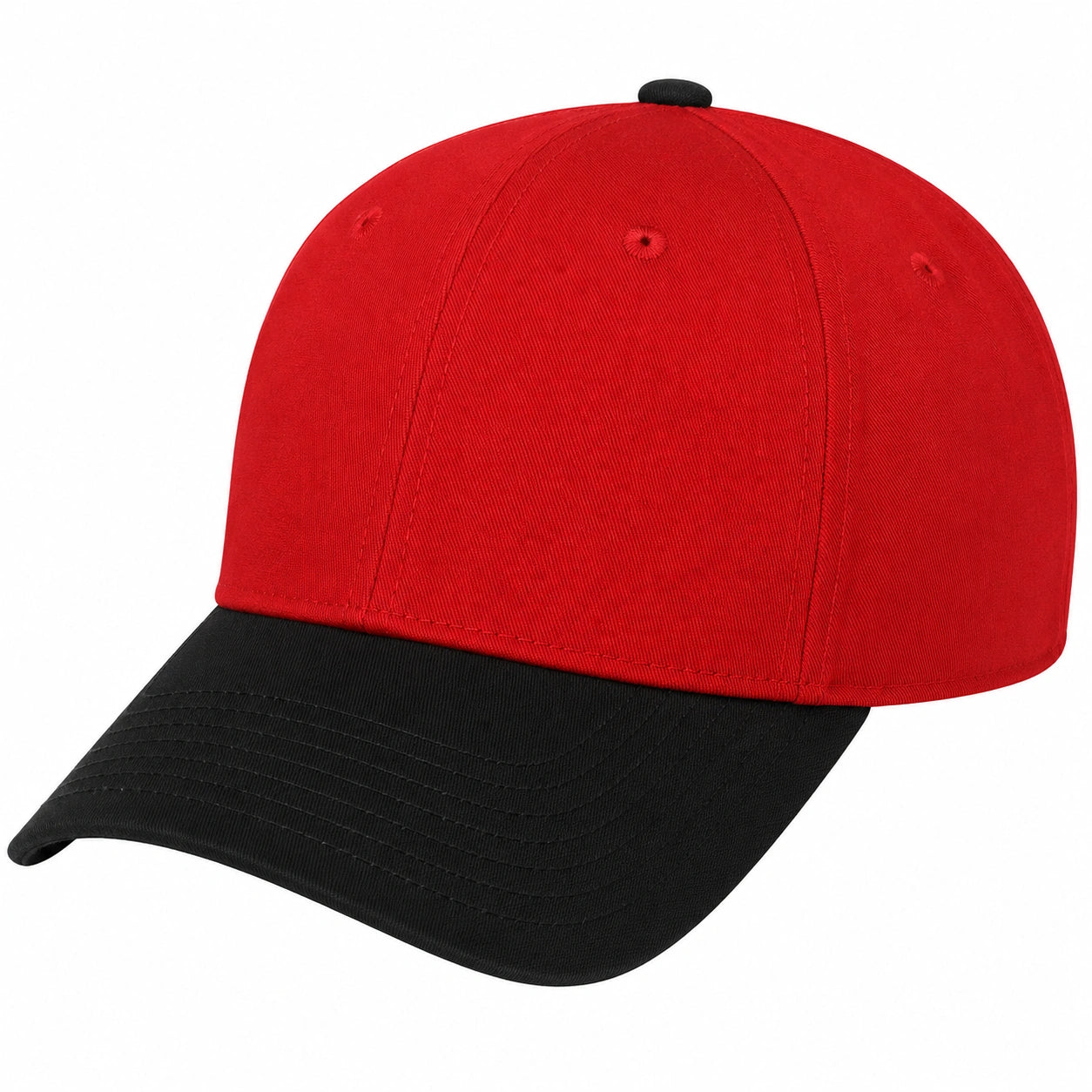 Casquette de Baseball Rouge et Noire Réglable