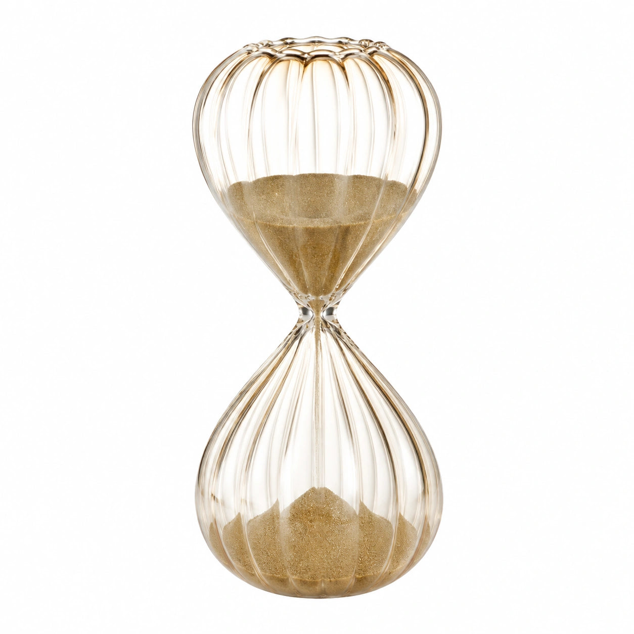 Sablier en Verre Décoratif 30 Minutes - Transparent et Sable