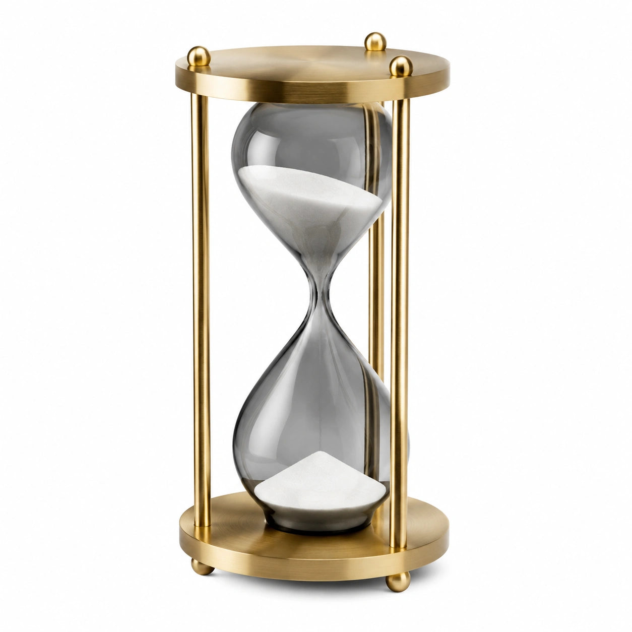 Sablier Doré Élégant avec Verre Transparent