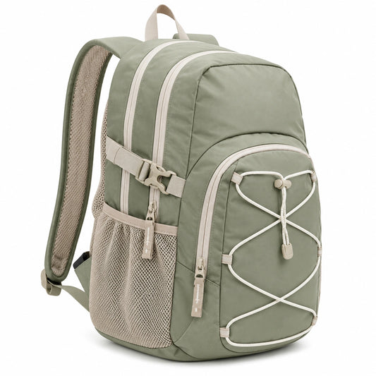 Sac à dos de randonnée 25L kaki et beige