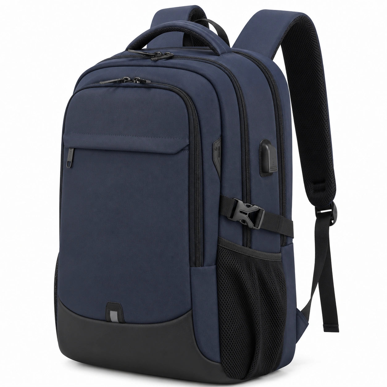 Sac à dos portable 17 pouces avec port USB - Bleu marine