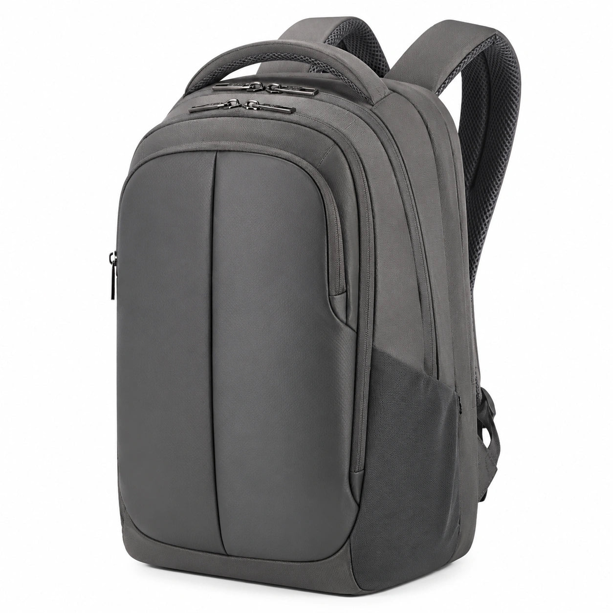 Sac à dos gris pour ordinateur portable 15 pouces imperméable et ergonomique