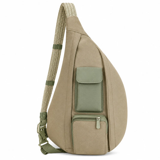 Sac à bandoulière ergonomique kaki
