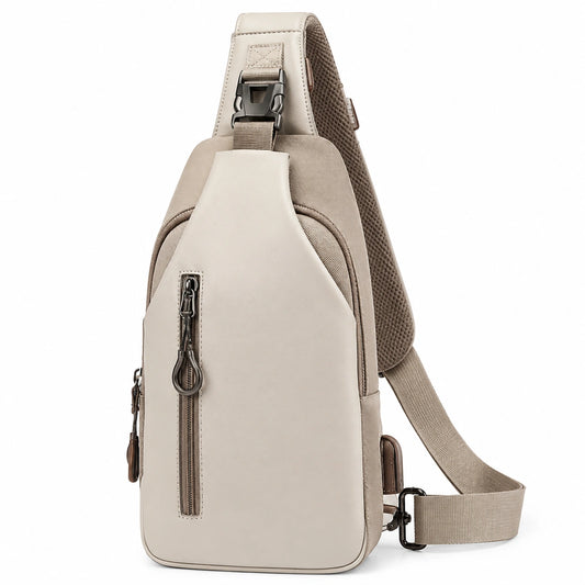 Sac à bandoulière unisexe ergonomique beige