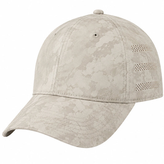 Casquette Camouflage Gris Clair Respirante Unisexe