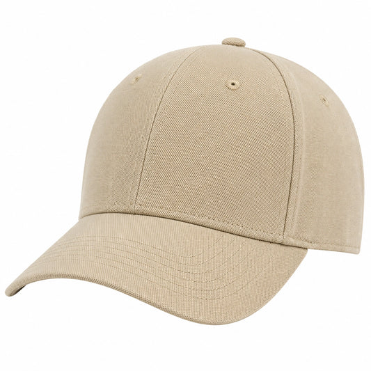 Casquette de baseball unisexe beige ajustable