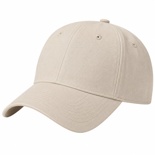 Casquette classique beige à visière incurvée