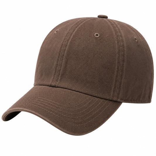 Casquette de Baseball Unisexe Marron Réglable