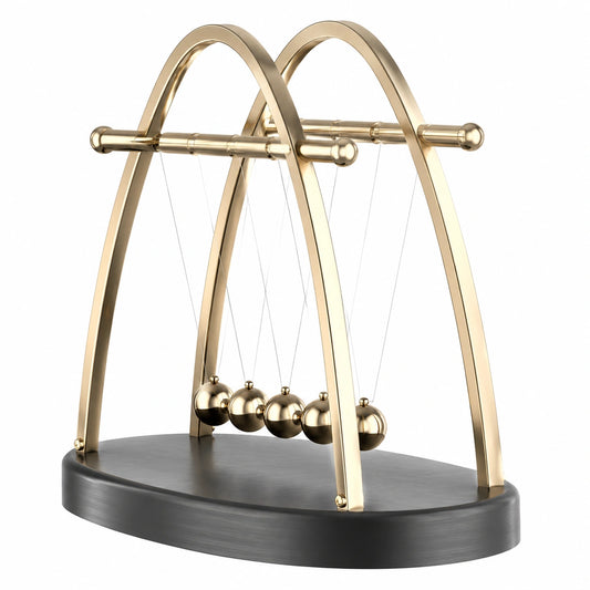 Pendule de Newton Dorée et Noir avec Finition Élégante