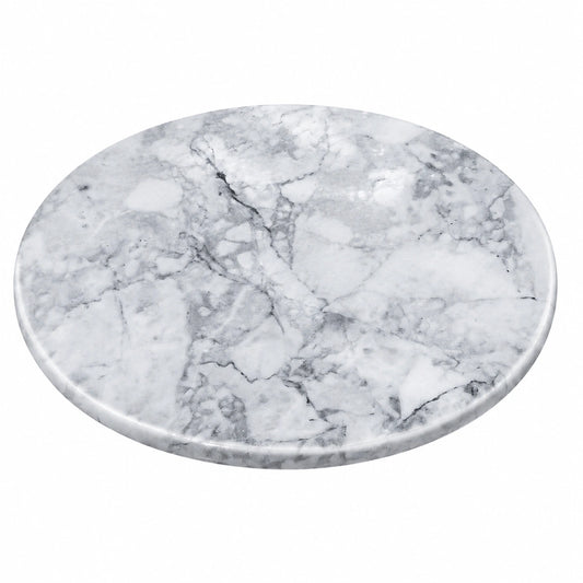 Plateau rond en marbre gris 30 cm