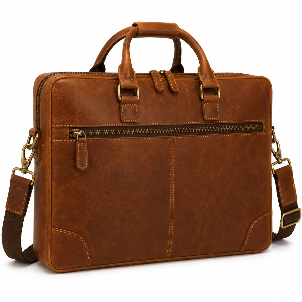 Sacoche élégante pour ordinateur portable marron