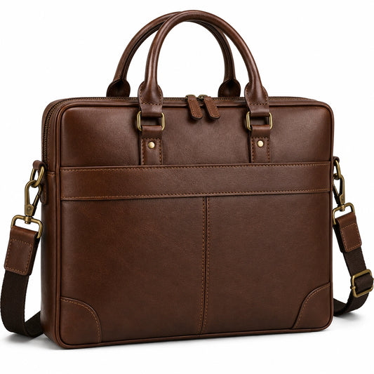 Sacoche marron pour ordinateur portable 15 pouces