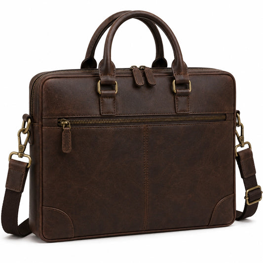 Sacoche pour ordinateur portable 15 pouces marron