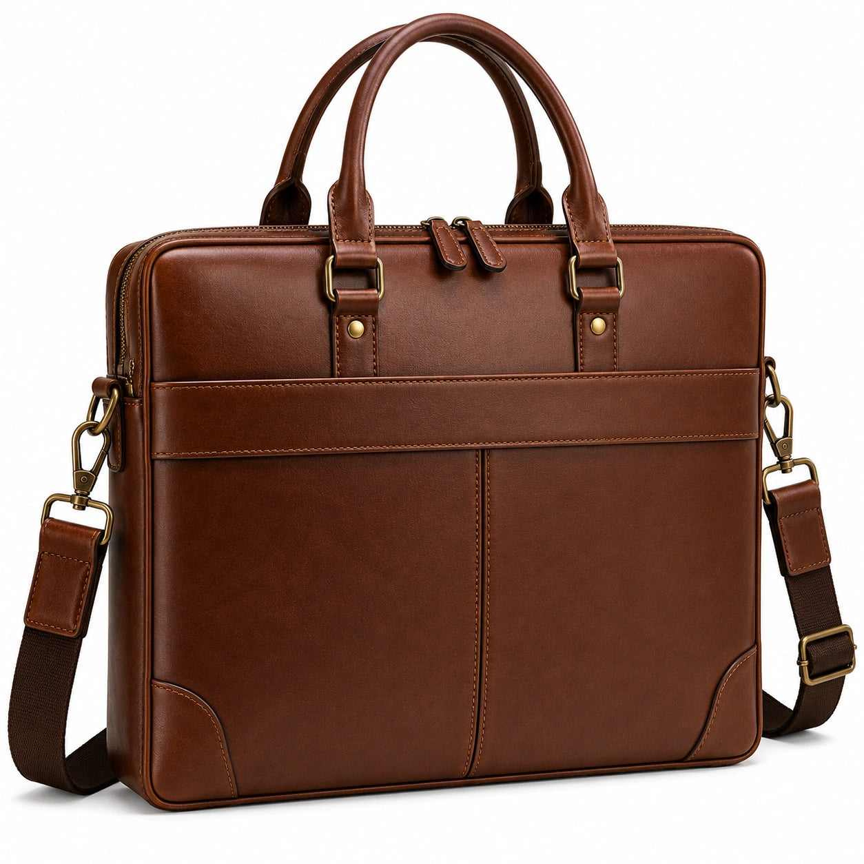 Sacoche professionnelle pour ordinateur portable 15 pouces marron
