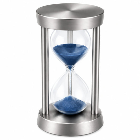 Minuteur Sablier Design avec Sable Bleu